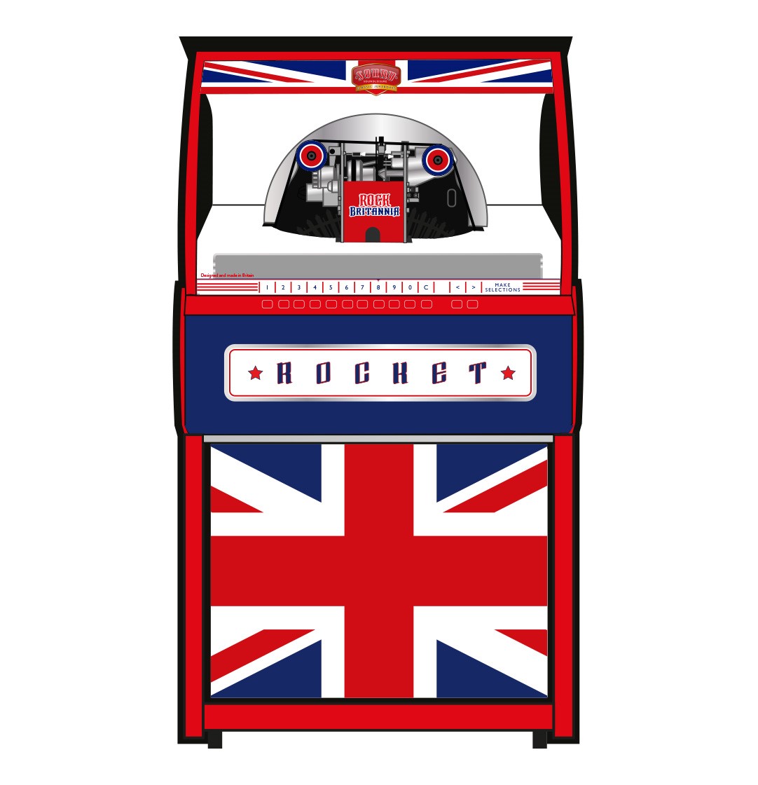 Rock Britannia - Juke-box en vinyle Rocket 