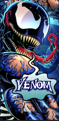 Tapis de protection vitre flipper Venom N°2  - Dimensions : 52cm x 106cm